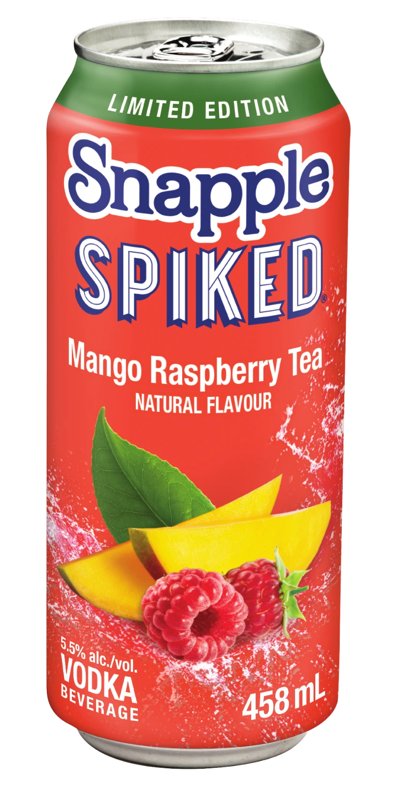 SNAPPLE SPIKED MANGO RASPBERRY TEA 458ML CAN