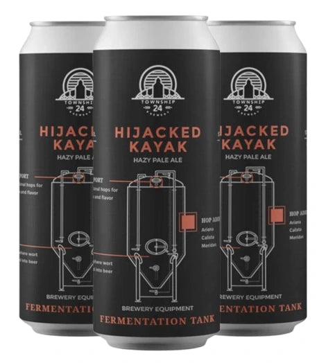 TOWNSHIP 24 HIJACKED KAYAK HAZY PALE ALE 473ML 4PK CAN