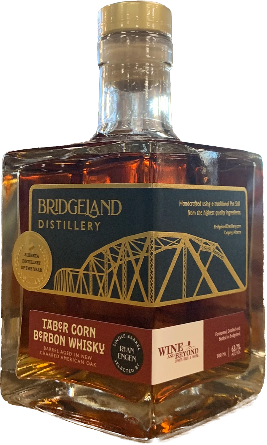 BRIDGELAND TABER CORN BERBON SINGLE BARREL 500ML