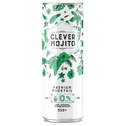 CLEVER NON ALC MOJITO 355ML CAN