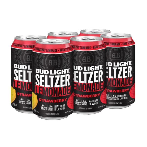 BUD LIGHT SELTZER LEMONADE STRAWBERRY 355ML 6PK CAN @ Kelowna [1033872]