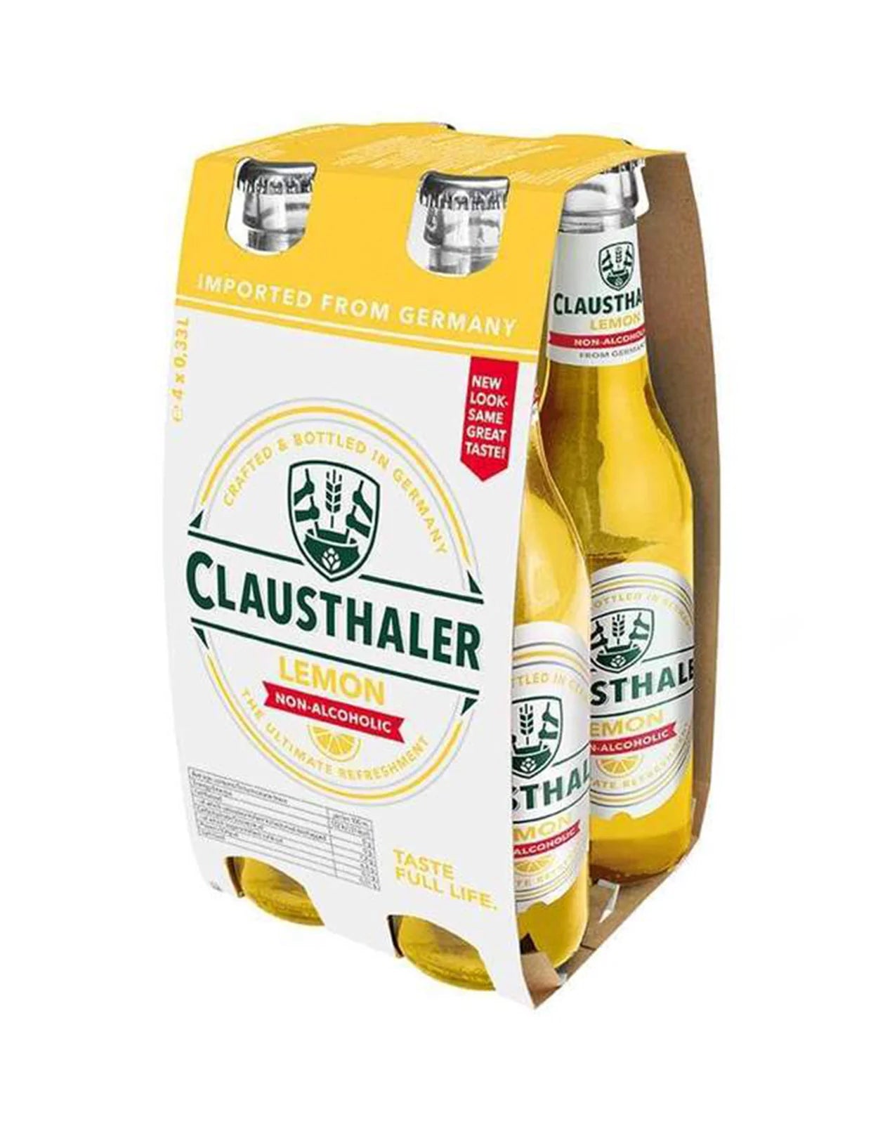 CLAUSTHALER LEMON NON ALC 335ML 4PK BT