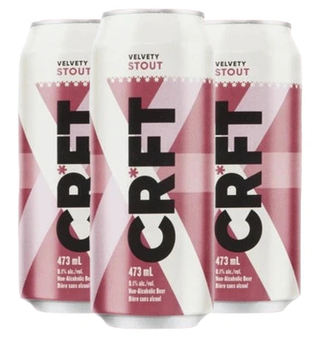 CRFT EASY GOING NON ALC VELVETY STOUT 473ML 4PK CAN