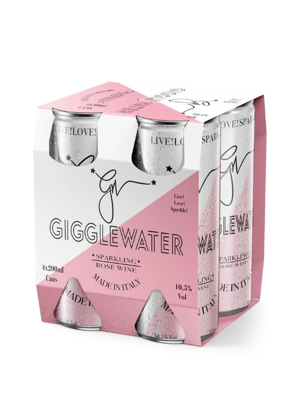 GIGGLEWATER ROSE SPARKLING 250ML 4PK CAN