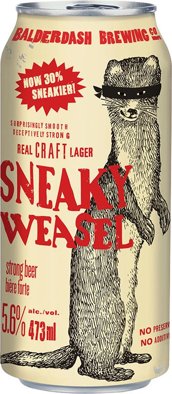 BALDERDASH SNEAKY WEASEL LAGER 473ML CAN @ Kelowna [1035865]