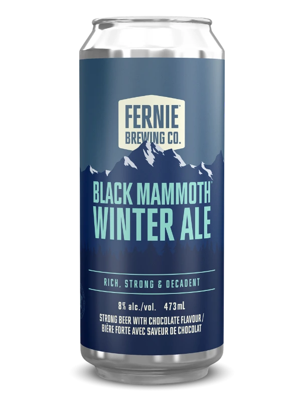 FERNIE BLACK MAMMOTH WINTER ALE 473ML CAN @ Kelowna [1036481]