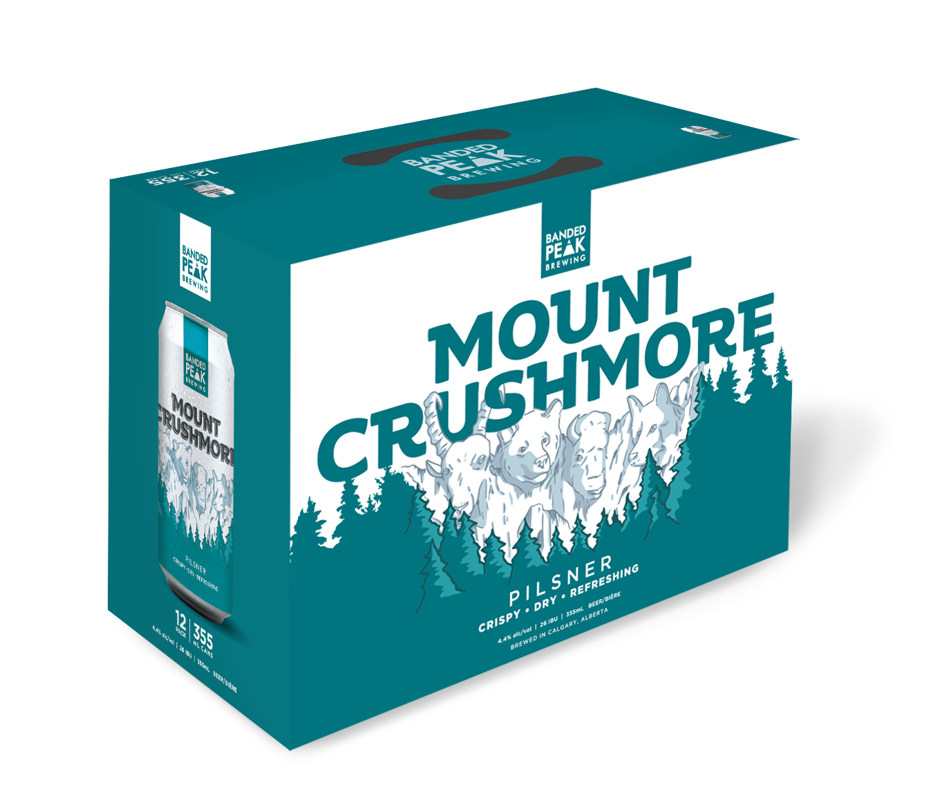 BANDED PEAK MOUNT CRUSHMORE PILSNER 355ML 12PK CAN