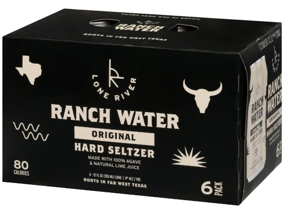 LONE RIVER RANCH WATER ORIGINAL HARD SELTZER 355ML 6PK CAN