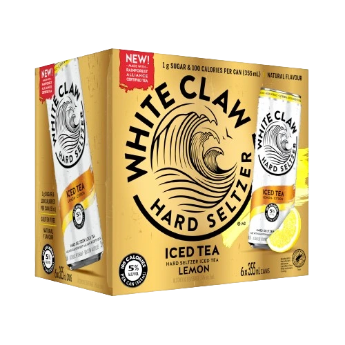 WHITE CLAW HARD SELTZER ICED TEA LEMON 355ML 6PK CAN @ Kelowna [1038924]