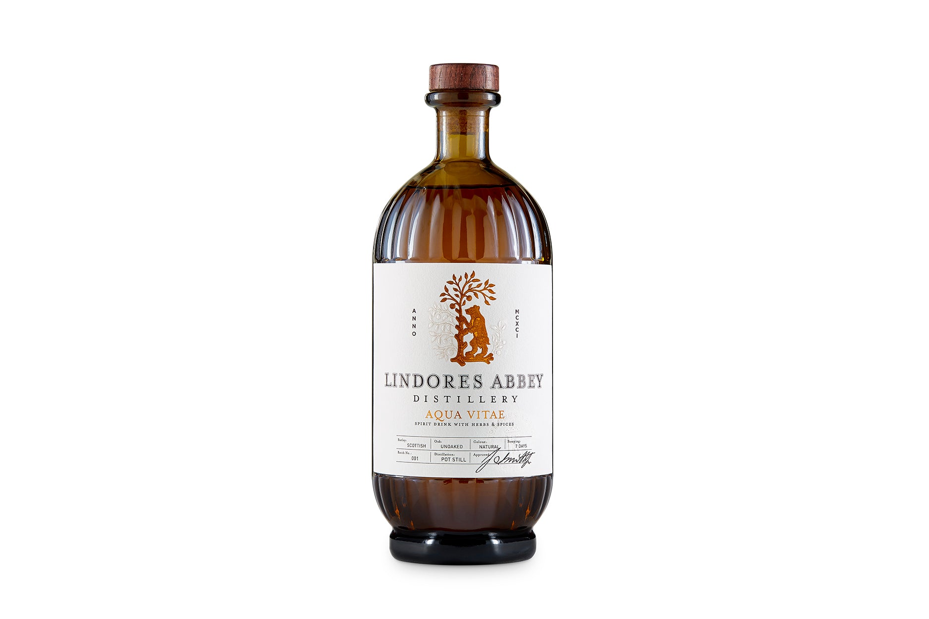 LINDORES ABBEY DISTILLERY AQUA VITAE SCOTCH 700ML