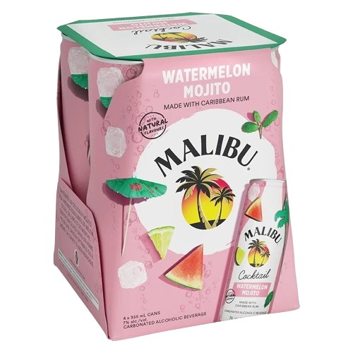 MALIBU WATERMELON MOJITO 355ML 4PK CAN