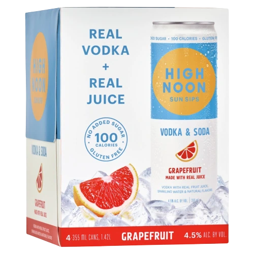 HIGH NOON VODKA & SODA GRAPEFRUIT 355ML 4PK CAN