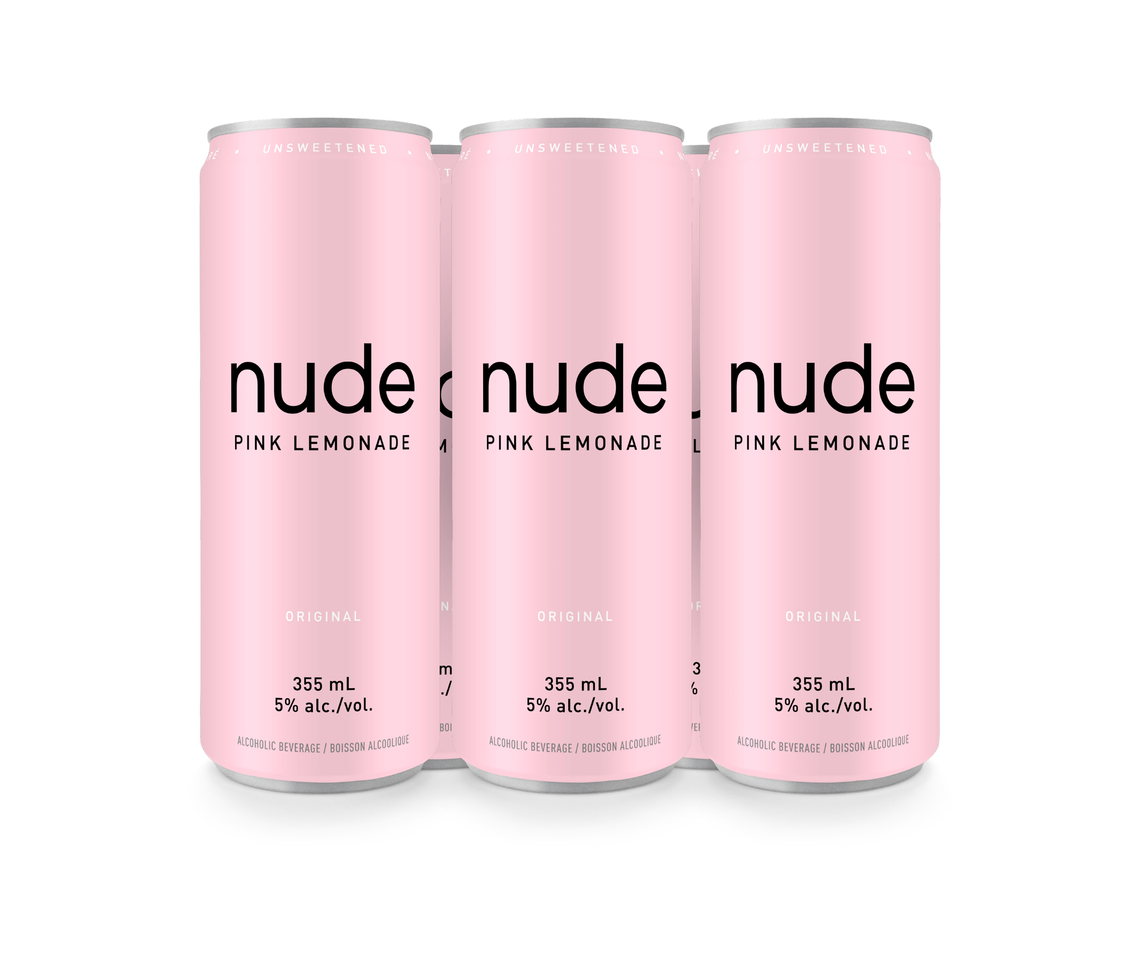 NUDE PINK LEMONADE 355ML 6PK CAN