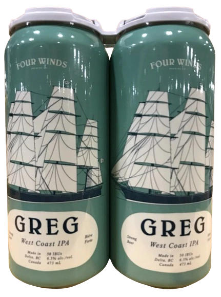 FOUR WINDS GREG WEST COAST IPA 473ML 4PK CAN @ Kelowna [1039580]