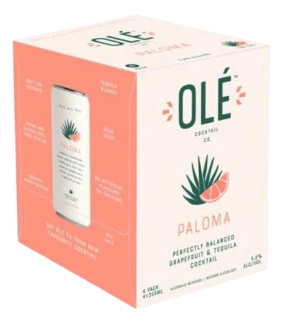 OLE COCKTAIL PALOMA 355ML 4PK CAN