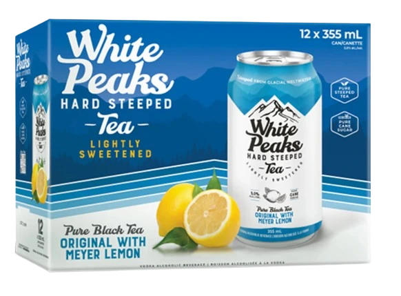 WHITE PEAKS HARD TEA LEMON 355ML 12PK CAN @ Kelowna [1039612]