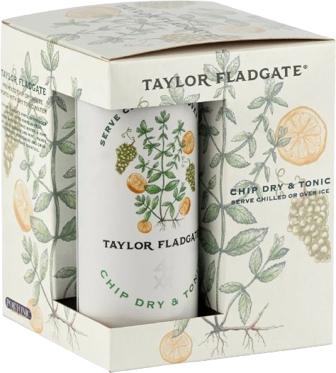 TAYLOR FLADGATE CHIP DRY & TONIC 250ML 4PK CAN