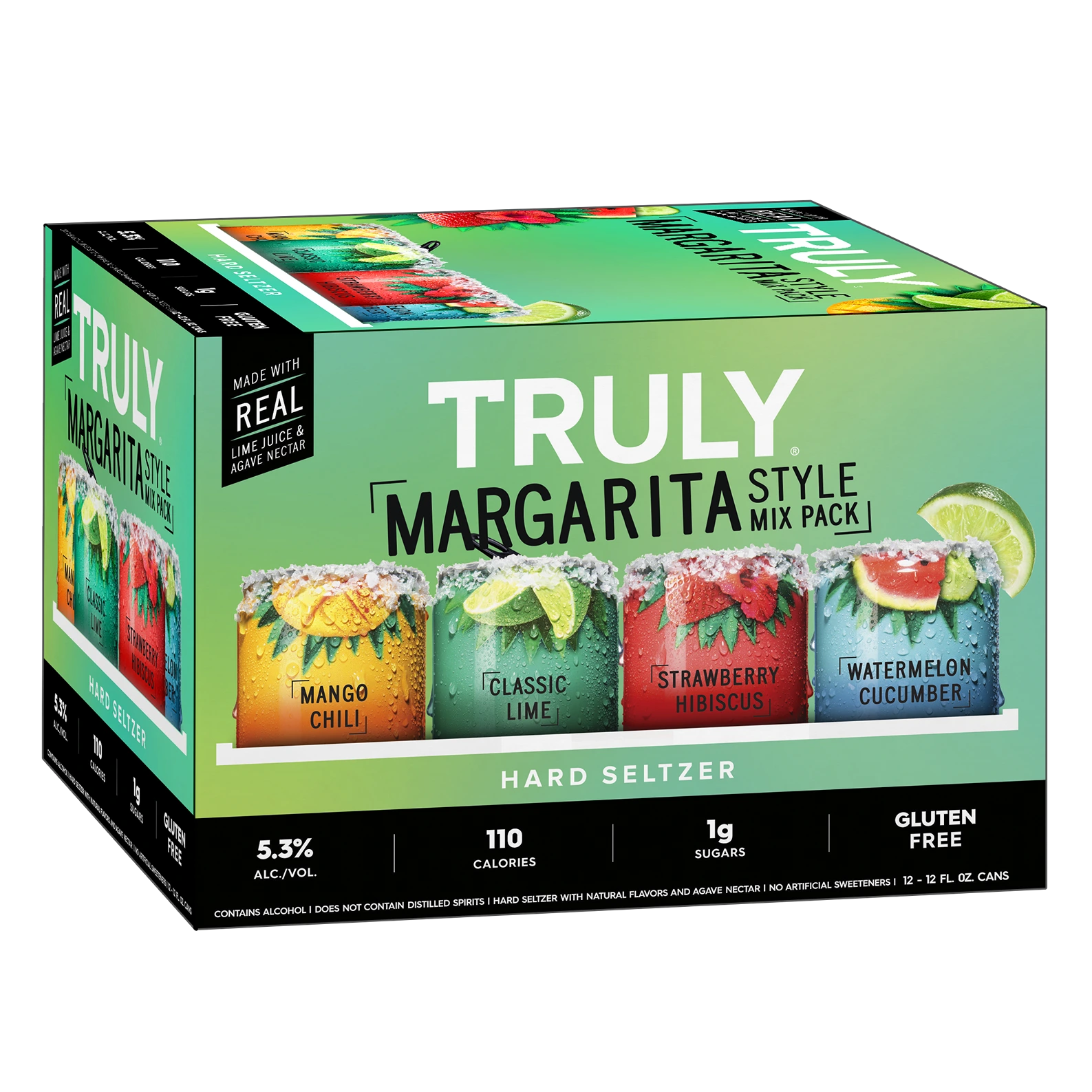 TRULY HARD SELTZER MARGARITA STYLE MIXER 355ML 12PK CAN