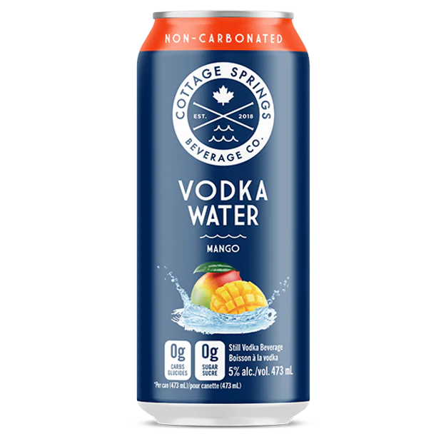 COTTAGE SPRINGS VODKA WATER MANGO 473ML CAN @ Kelowna [1040670]