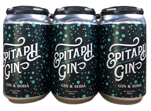 EPITAPH GIN & SODA 355ML 6PK CAN