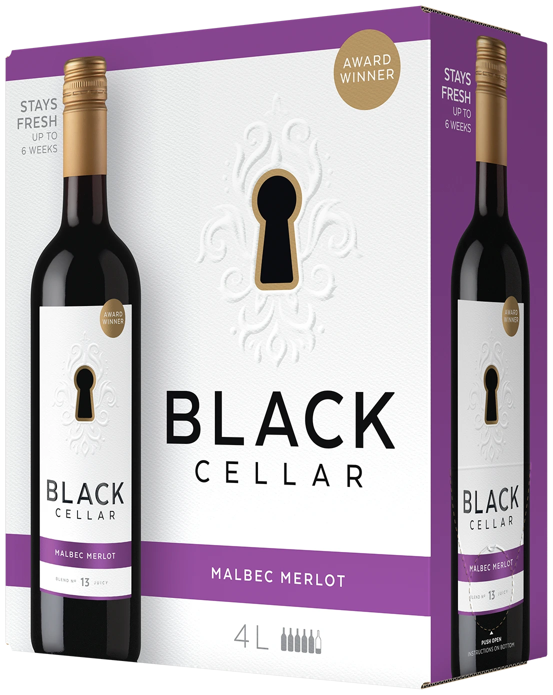 BLACK CELLAR MALBEC MERLOT 4L