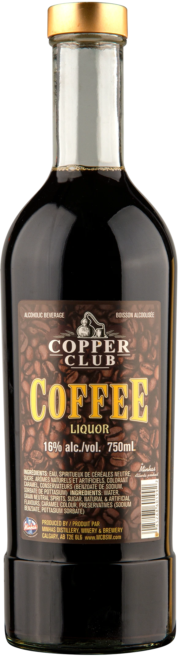 COPPER CLUB COFFEE LIQUEUR 750ML