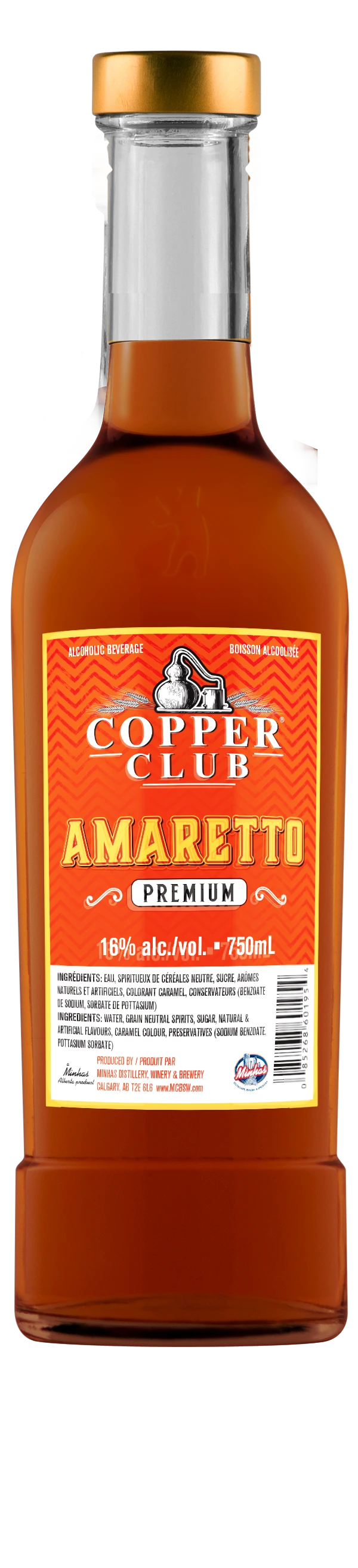 COPPER CLUB AMARETTO LIQUEUR 750ML