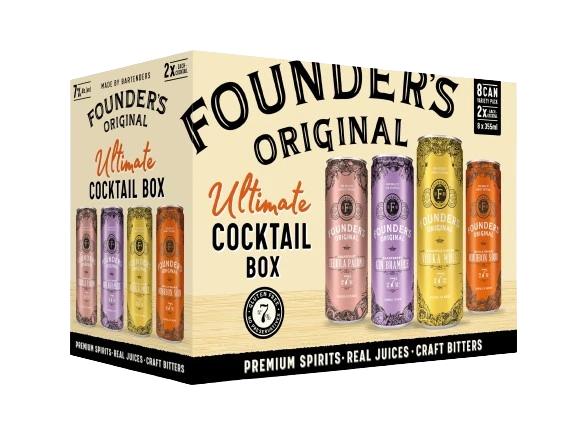 FOUNDERS ORIGINAL ULTIMATE COCKTAIL BOX 355ML 8PK CAN