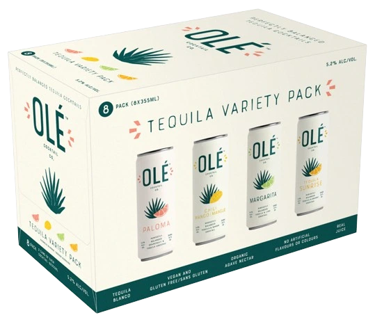 OLE COCKTAIL TEQUILA MIXER 355ML 8PK CAN