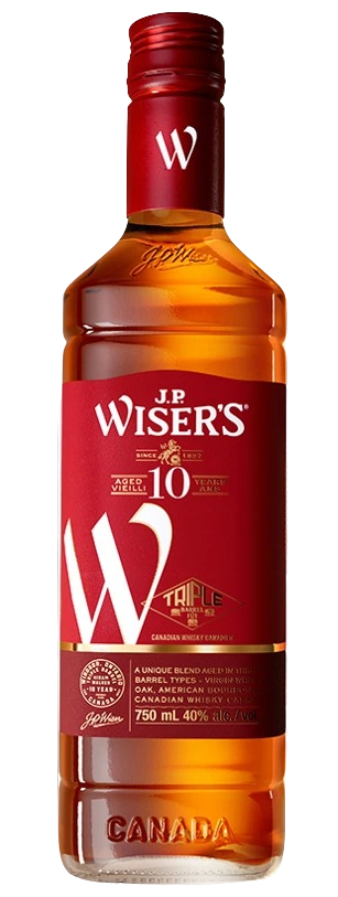 WISERS 10YR CANADIAN WHISKY 750ML