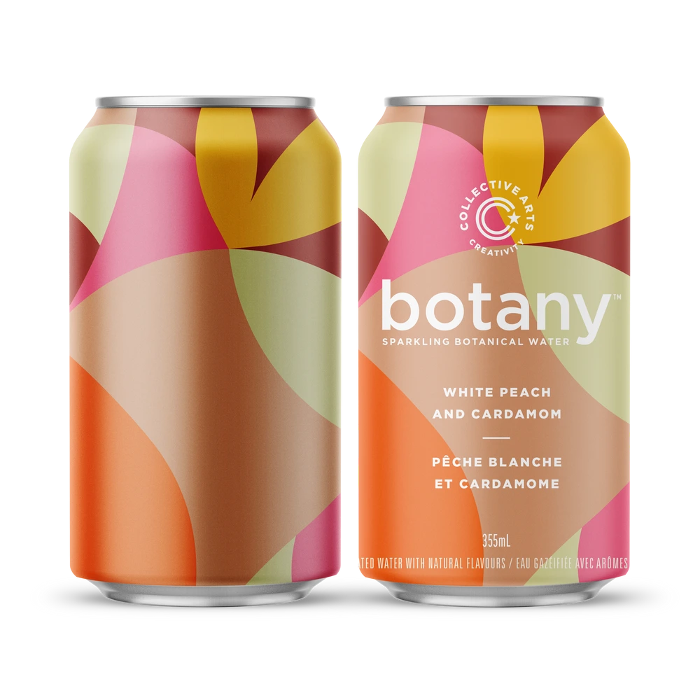 BOTANY PEACH CARDAMOM NON ALC SPARKLING WATER 355ML