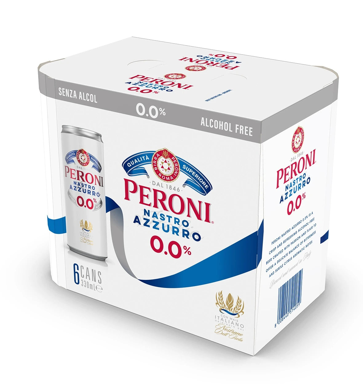 PERONI NON ALC 0.0% 330ML 6PK CAN