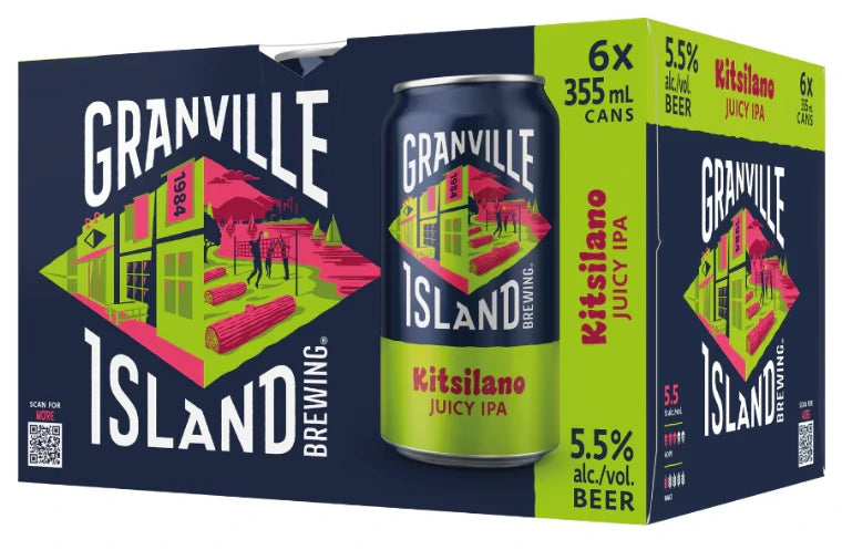 GRANVILLE ISLAND KITSILANO JUICY IPA 355ML 6PK CAN @ Kelowna [1042774]