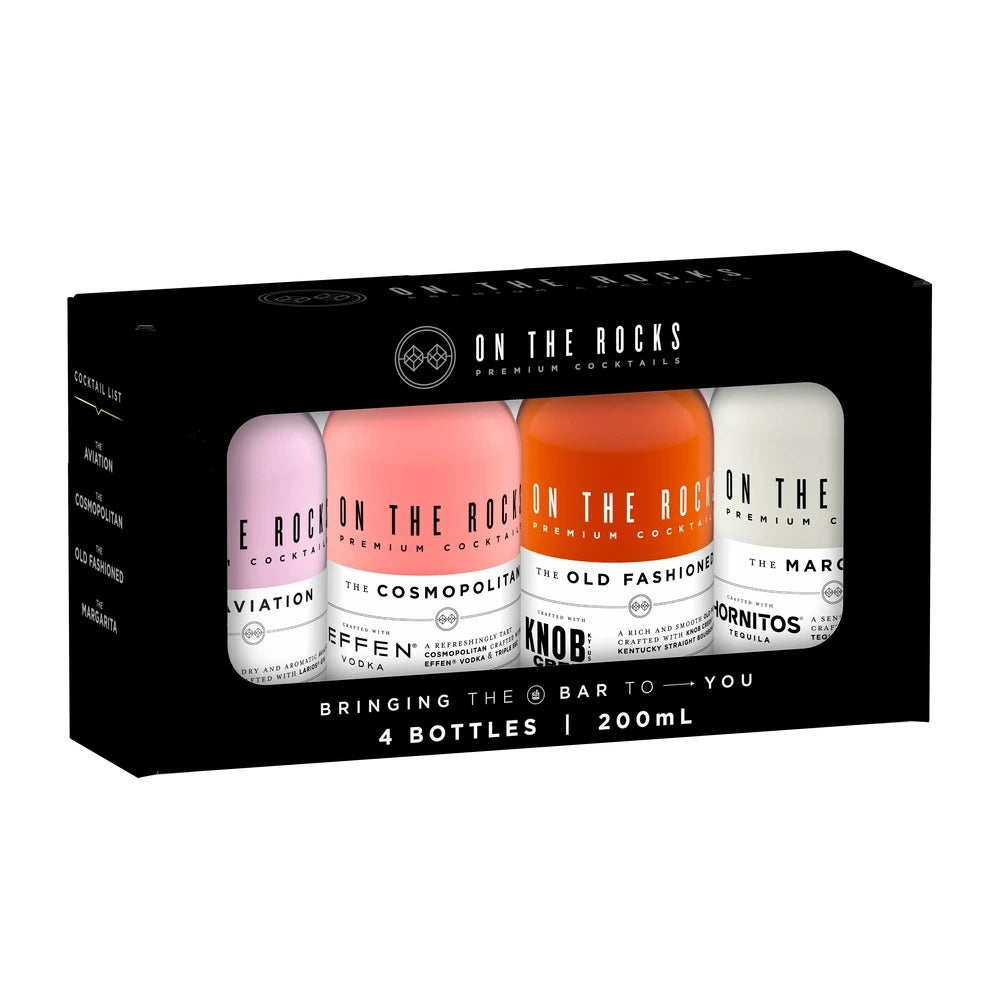 ON THE ROCKS VARIETY PACK 200ML 4PK