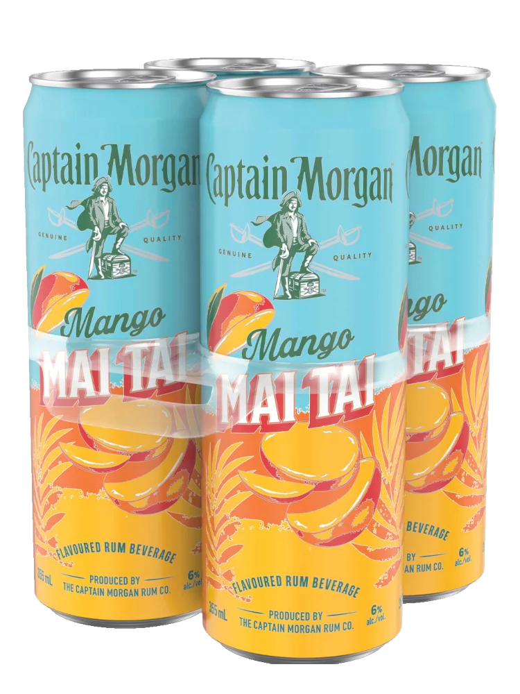 CAPTAIN MORGAN MANGO MAI TAI 355ML 4PK CAN