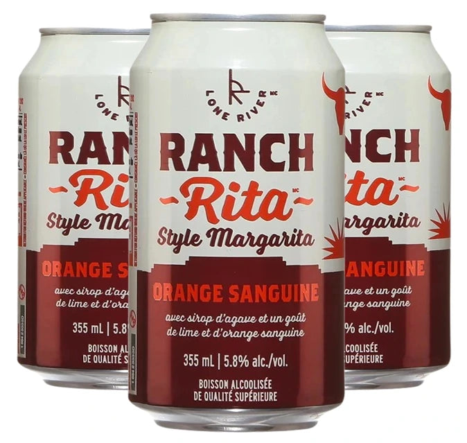 LONE RIVER RANCHRITA BLOOD ORANGE 355ML 4PK CAN