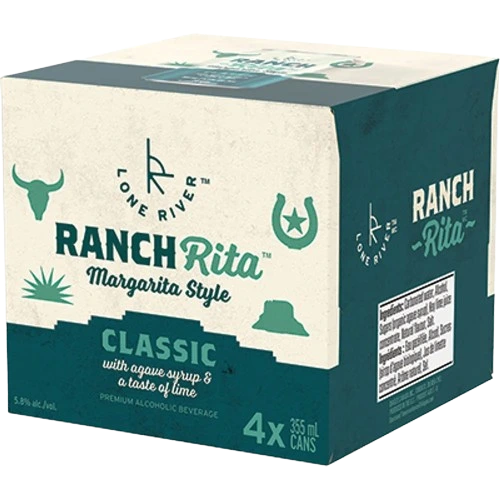 LONE RIVER RANCHRITA CLASSIC MARGARITA 355ML 4PK CAN