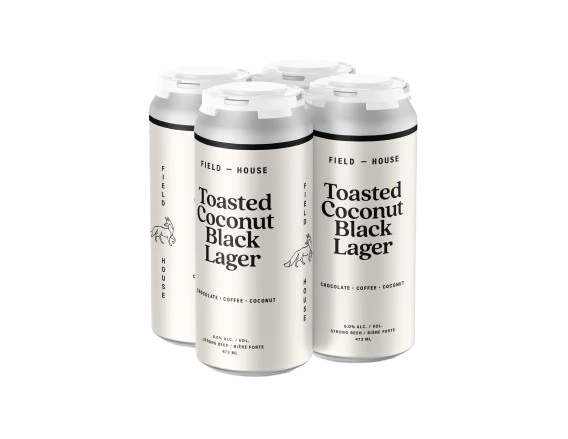 FIELD HOUSE TOASTED COCONUT BLACK LAGER 473ML 4PK CAN @ Kelowna [1045225]