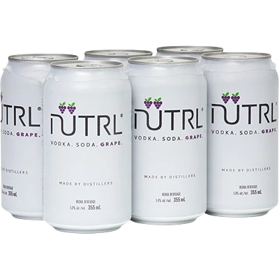 NUTRL VODKA SODA GRAPE 355ML 6PK CAN