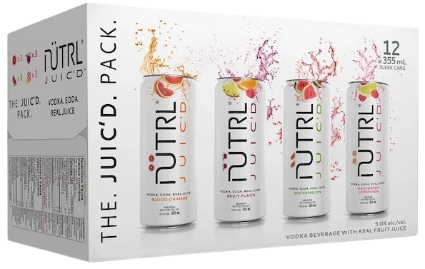 NUTRL VODKA SODA JUIC'D MIXER 355ML 12PK CAN