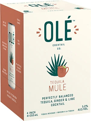 OLE COCKTAIL TEQUILA MULE 355ML 4PK CAN @ Kelowna [1045535]