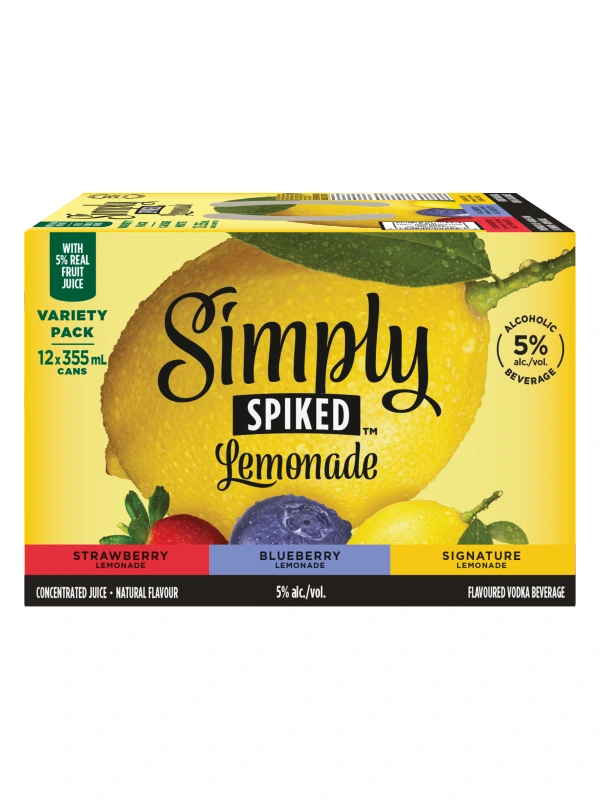 SIMPLY SPIKED LEMONADE VARIETY 355ML 12PK CAN