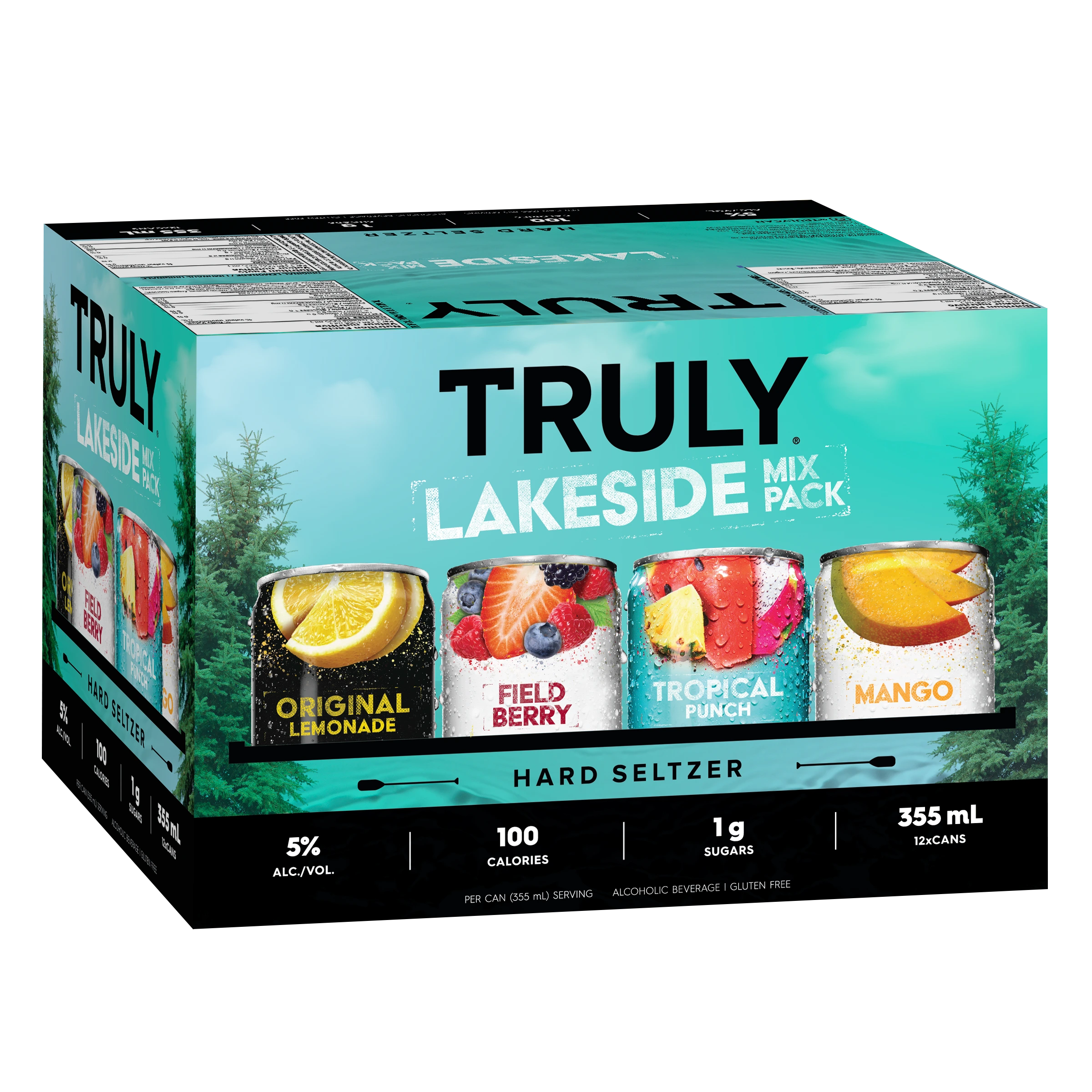 TRULY HARD SELTZER LAKESIDE MIXER 355ML 12PK CAN