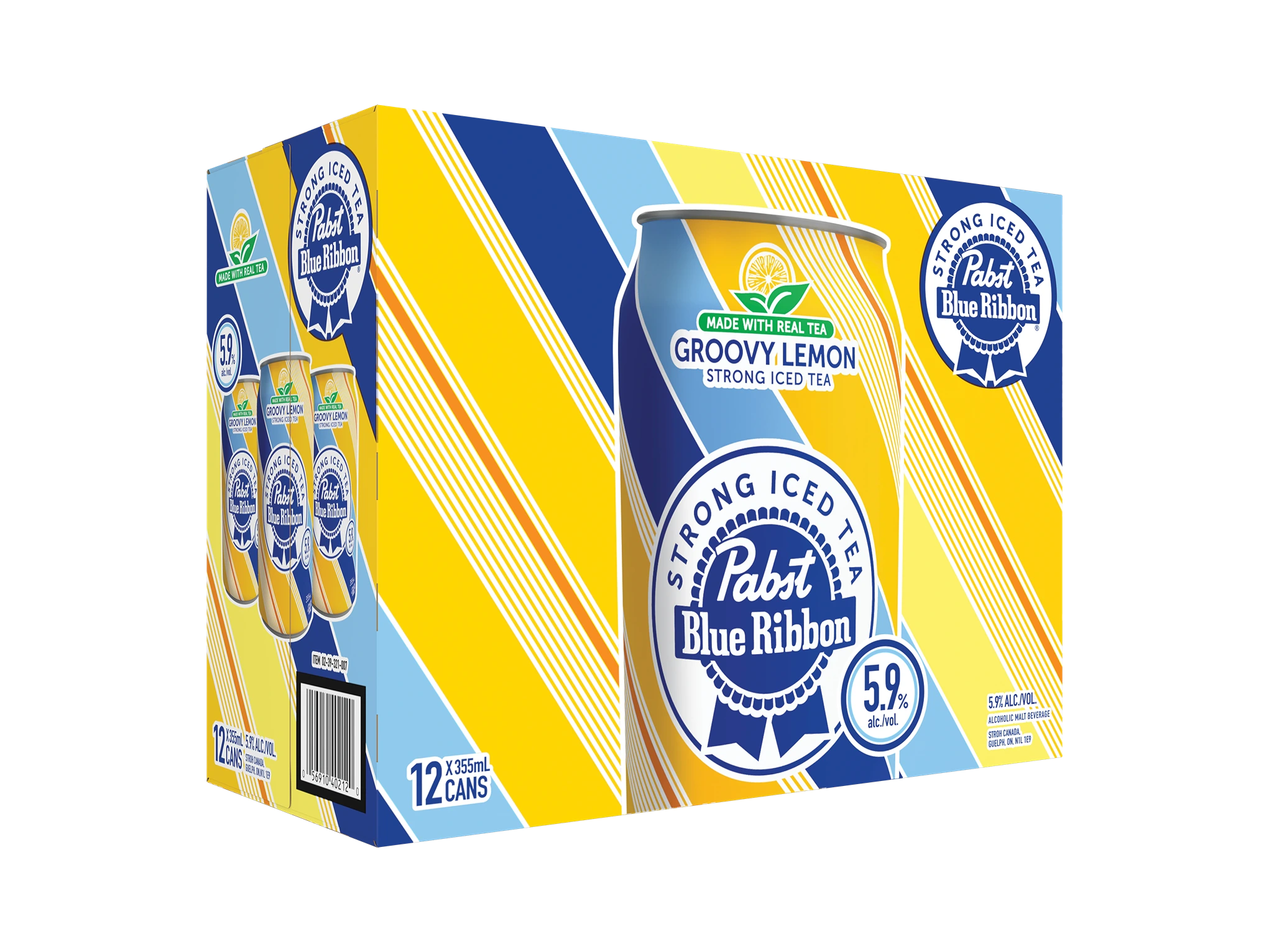 PABST BLUE RIBBON STRONG ICED TEA 355ML 12PK CAN