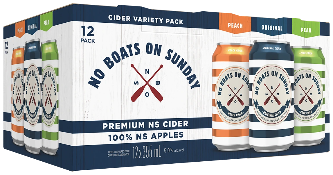 NO BOATS ON SUNDAY CIDER MIXER 355ML 12PK CAN