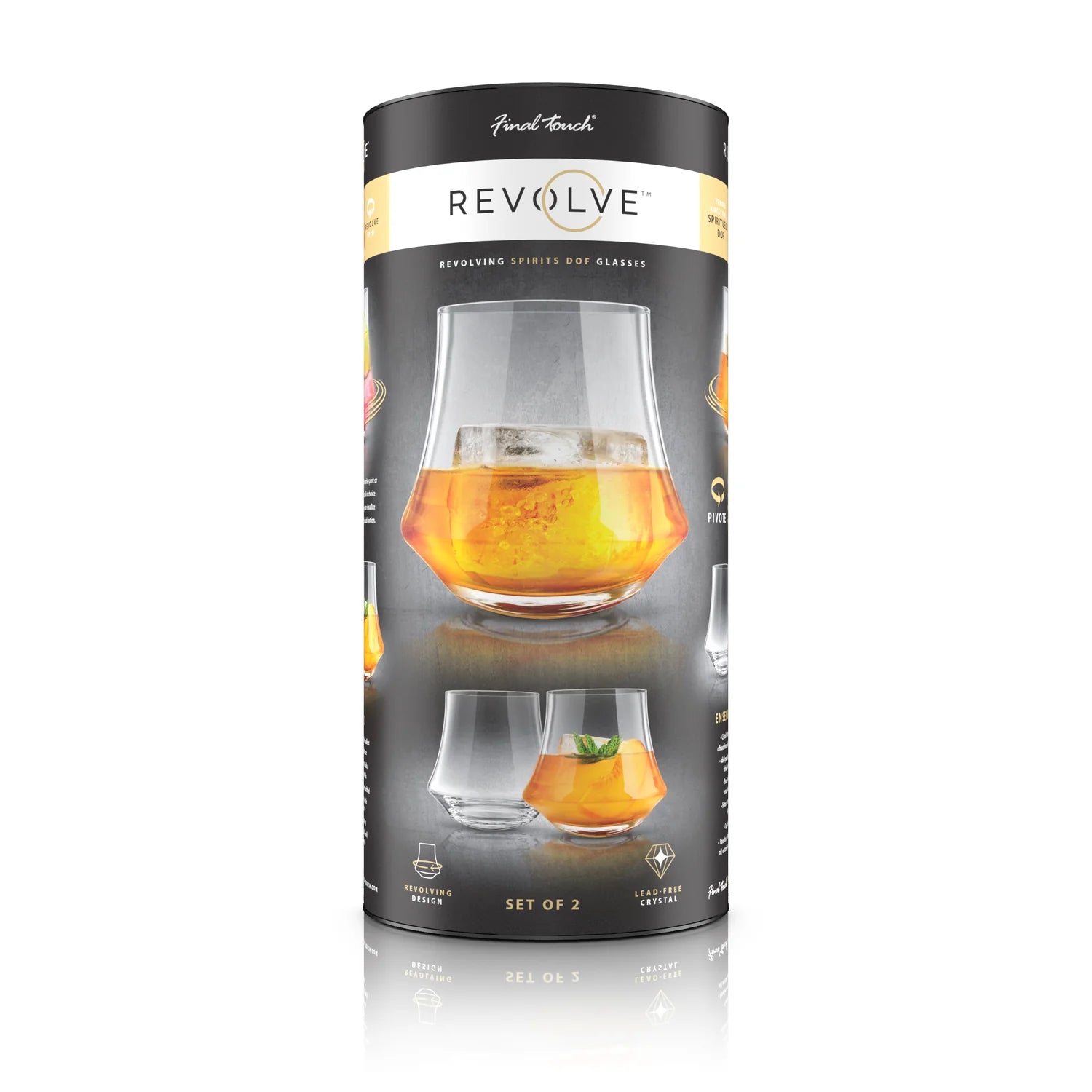 FINAL TOUCH REVOLVE DOF GLASS 2PK