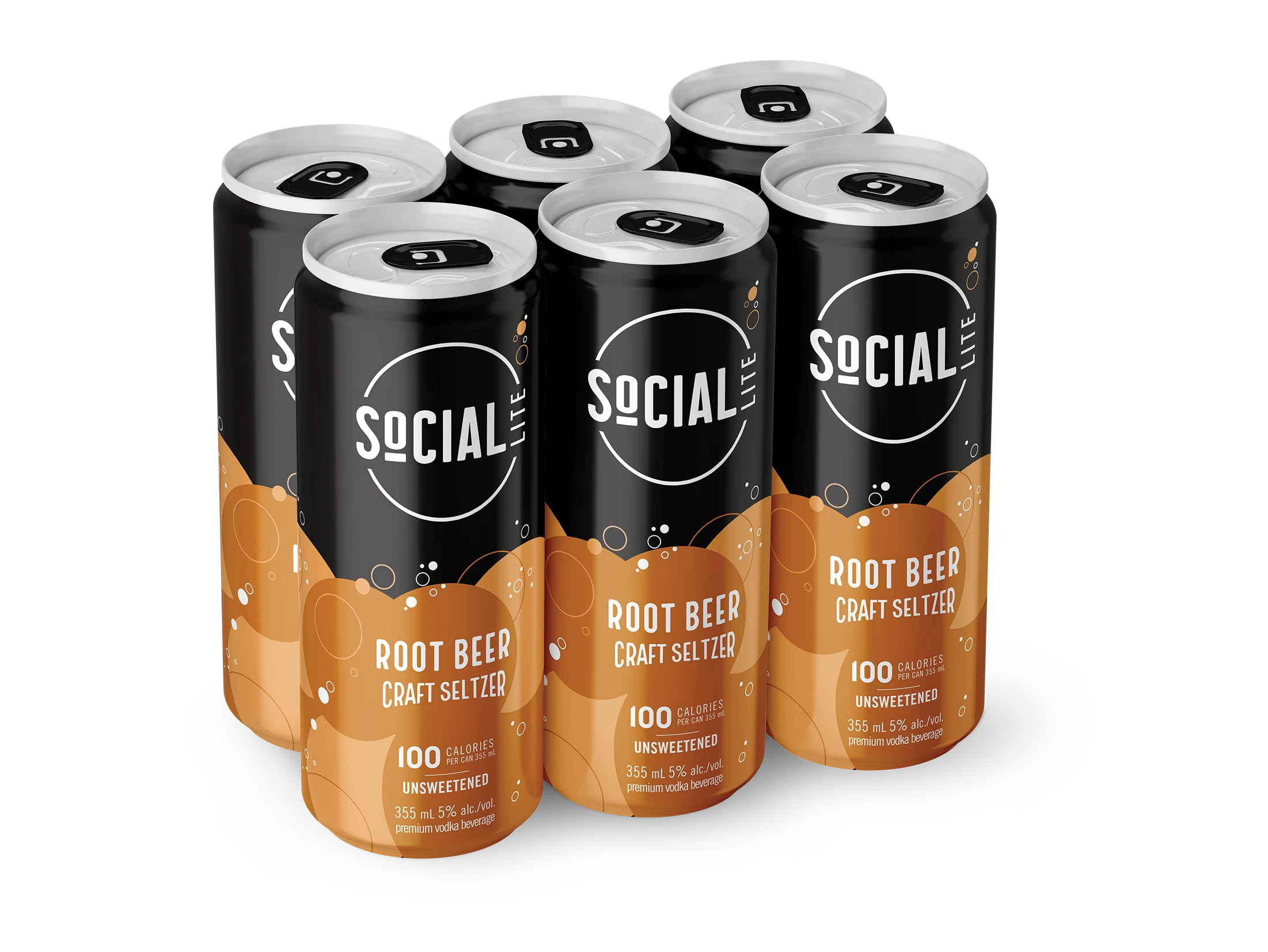 SOCIAL LITE ROOT BEER SELTZER 355ML 6PK CAN