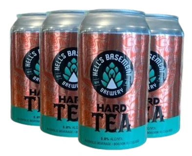 HELLS BASEMENT HARD TEA 355ML 6PK CAN