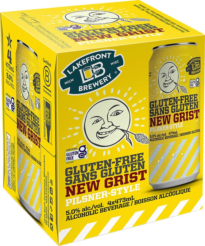 LAKEFRONT NEW GRIST GLUTEN FREE PILSNER 473ML 4PK CAN @ Kelowna [1047637]