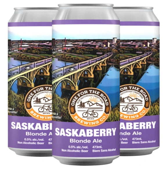 ONE FOR THE ROAD NON ALC SASKABERRY BLONDE ALE 473ML 4PK CAN @ Kelowna [1047685]